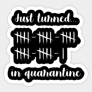 Just Turned 26 In Quarantine Humor Birthday Shirt Sticker